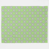 Green Quatrefoil Fleecedecke (Vorderseite (Horizontal))