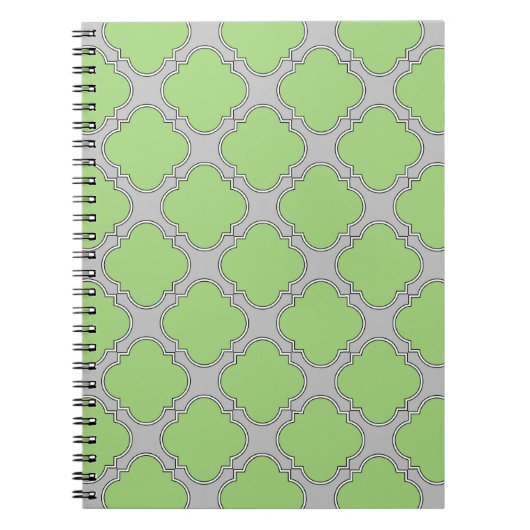 Green Quatrefoil Notizblock (Vorderseite)