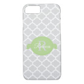Green Quatrefoil Personalisiert Case-Mate iPhone Hülle (Rückseite)