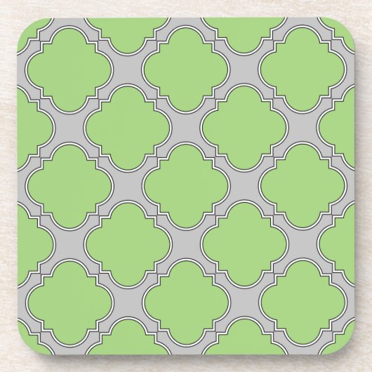 Green Quatrefoil Untersetzer (Vorderseite)