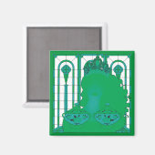 Green Queen Magnet (Vorderseite/Rückseite)