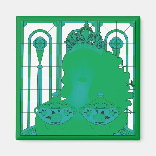 Green Queen Magnet (Vorne)