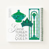 Green Queen-Notebook Notizblock (Rückseite)
