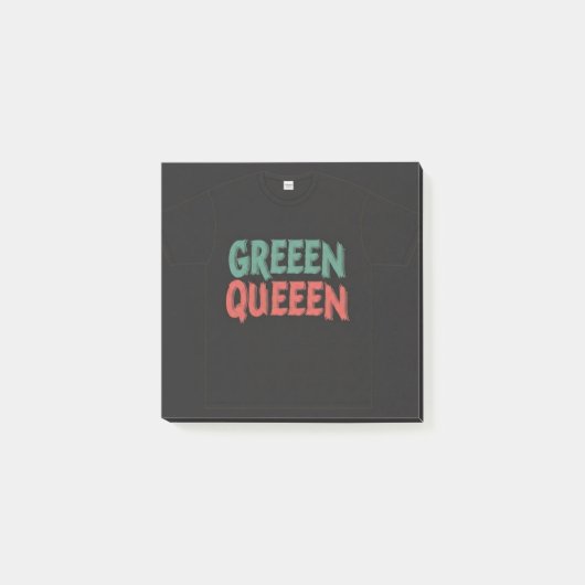 GREEN QUEEN POST-IT KLEBEZETTEL (Vorderseite)