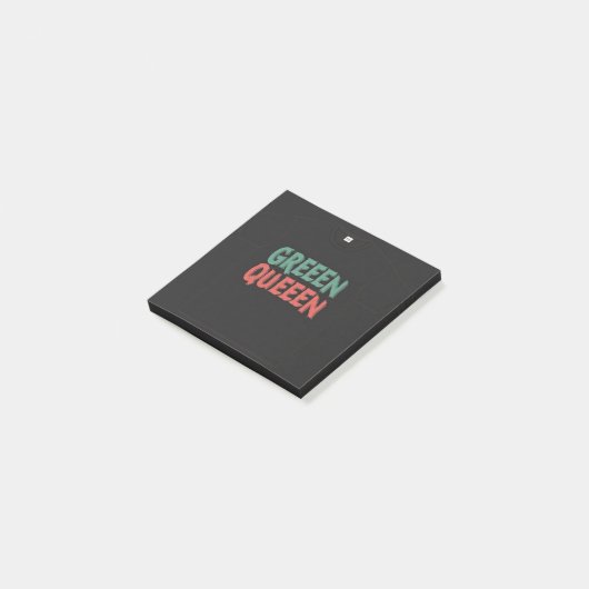 GREEN QUEEN POST-IT KLEBEZETTEL (angewinkelt)