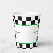 Green Race Car | KINDERGEBURTSTAG PARTY Pappbecher (Rechts)