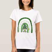 Green Rainbow Gnome St Patrick's Day T - Shirt (Vorderseite)
