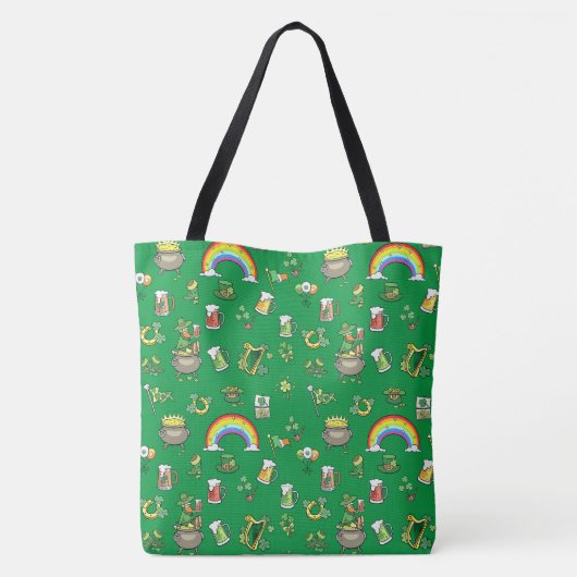 Green Rainbow Hats St Patrick Day Tasche (Rückseite)
