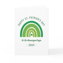 Green Rainbow Irish Kleeblatt Happy St Patricks Da