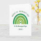 Green Rainbow Irish Kleeblatt Happy St Patricks Da Karte (Gelbe Blume)