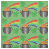 Green Rainbow Kleeblatt Saint Patrick's Day Fun Stoff (Muster)