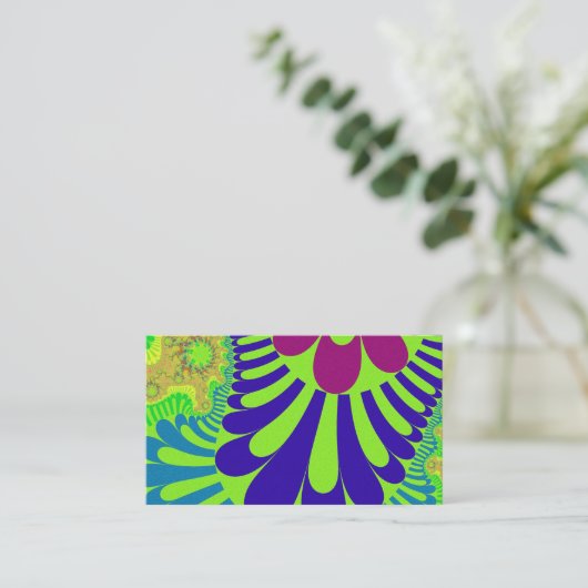 Green Rainbow Loop Visitenkarte (Stehend Vorderseite)