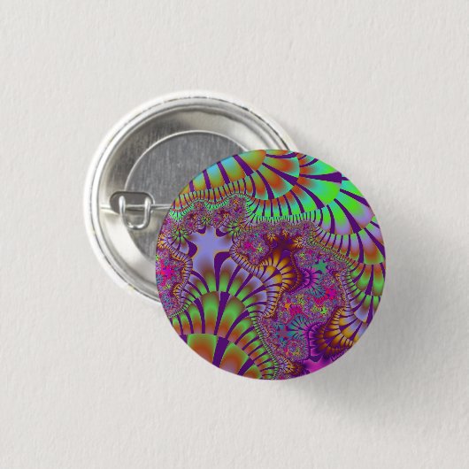 Green Rainbow Melt Button (Vorne & Hinten)