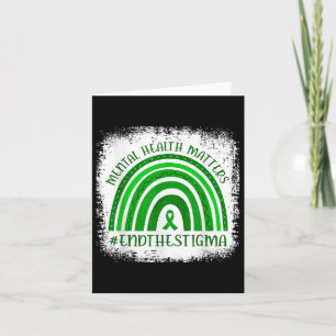 Green Rainbow Mental Health S Awareness Montag Karte