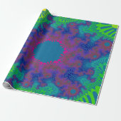 Green Rainbow Sunburst Geschenkpapier (Ungerollt)