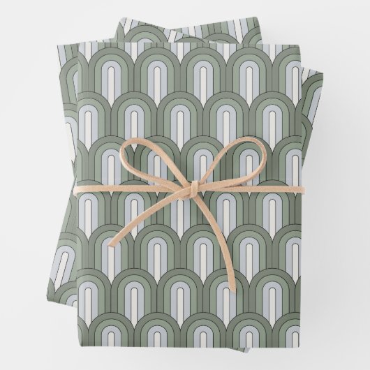 Green Rainbows Wrapping Sheets Geschenkpapier Set (Beispiel)