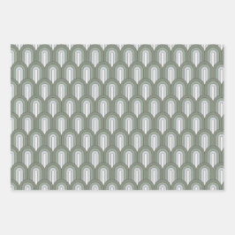 Green Rainbows Wrapping Sheets Geschenkpapier Set