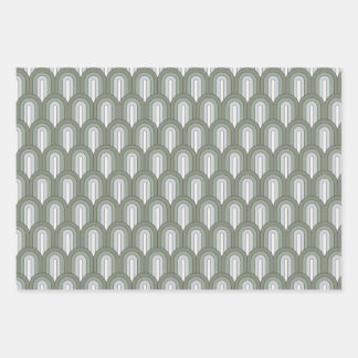 Green Rainbows Wrapping Sheets Geschenkpapier Set