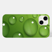 Green Raindrop Muster Case-Mate iPhone Hülle (Rückseite (Horizontal))