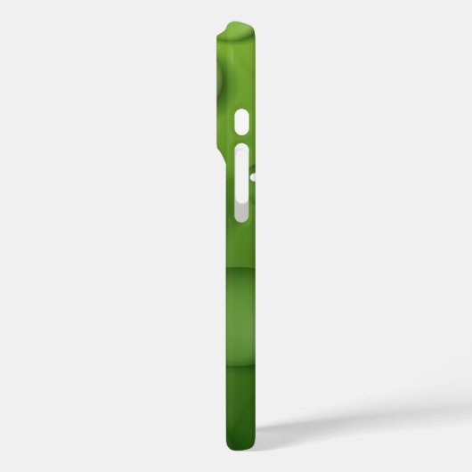 Green Raindrop Muster Case-Mate iPhone Hülle (Rückseite / Links)