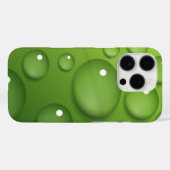 Green Raindrop Muster Case-Mate iPhone Hülle (Rückseite (Horizontal))