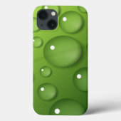 Green Raindrop Muster Case-Mate iPhone Hülle (Rückseite)