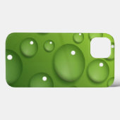 Green Raindrop Muster Case-Mate iPhone Hülle (Rückseite (Horizontal))