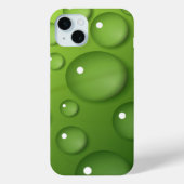 Green Raindrop Muster Case-Mate iPhone Hülle (Rückseite)