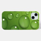 Green Raindrop Muster Case-Mate iPhone Hülle (Rückseite (Horizontal))
