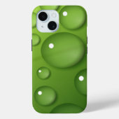 Green Raindrop Muster Case-Mate iPhone Hülle (Rückseite)