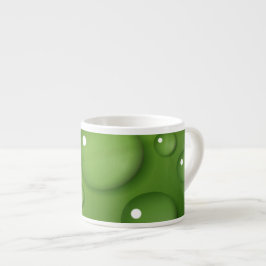 Green Raindrop Muster Espressotasse