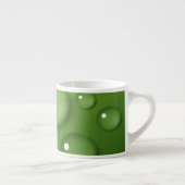 Green Raindrop Muster Espressotasse (Rechts)