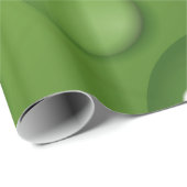 Green Raindrop Muster Geschenkpapier (Rolleneckpunkt)