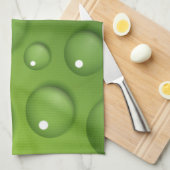 Green Raindrop Muster Küchentuch (Viertel Falte)