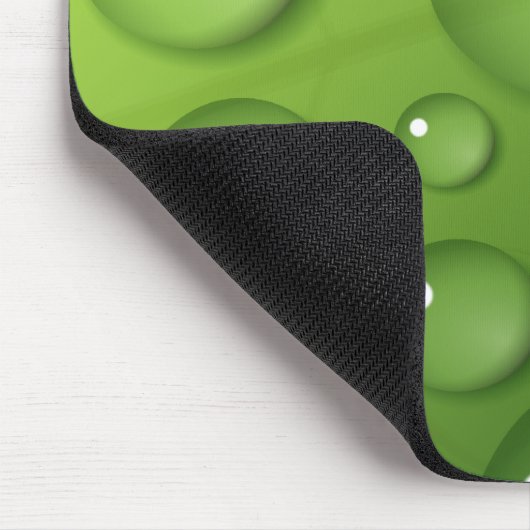 Green Raindrop Muster Mousepad (Ecke)