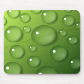 Green Raindrop Muster Mousepad (Vorne)
