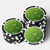 Green Raindrop Muster Pokerchips (Stapel)