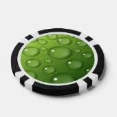 Green Raindrop Muster Pokerchips (Einzeln)