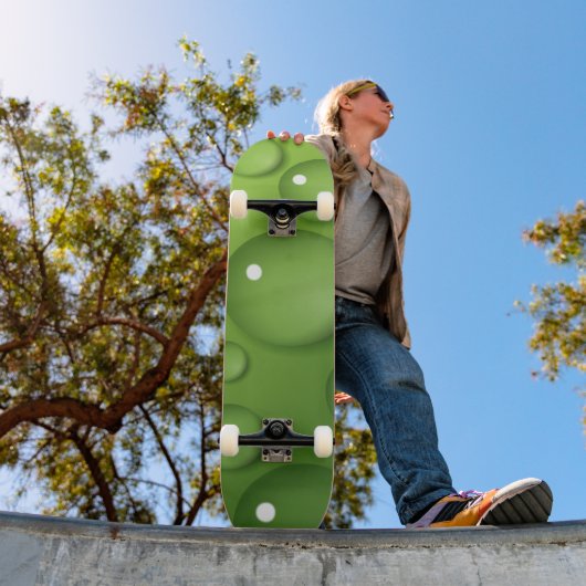 Green Raindrop Muster Skateboard (Außenbereich 1)