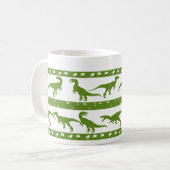 Green Raptor Muster Kaffeetasse (Vorderseite Links)