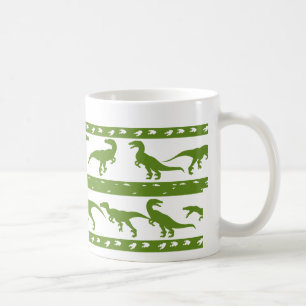 Green Raptor Muster Kaffeetasse