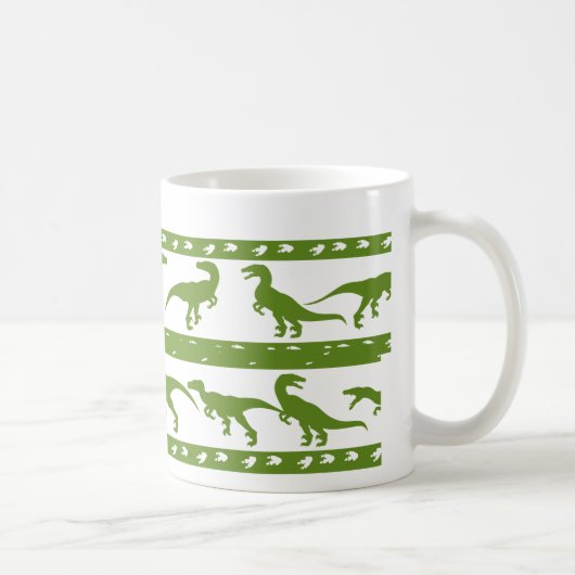 Green Raptor Muster Kaffeetasse (Rechts)