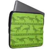 Green Raptor Muster Laptopschutzhülle (Vorne Rechts)
