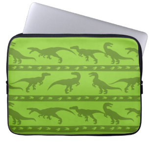 Green Raptor Muster Laptopschutzhülle