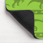 Green Raptor Muster Mousepad (Ecke)