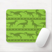 Green Raptor Muster Mousepad (Mit Mouse)