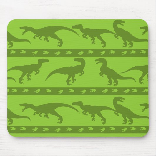 Green Raptor Muster Mousepad (Vorne)