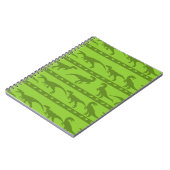 Green Raptor Muster Notizblock (Linke Seite)