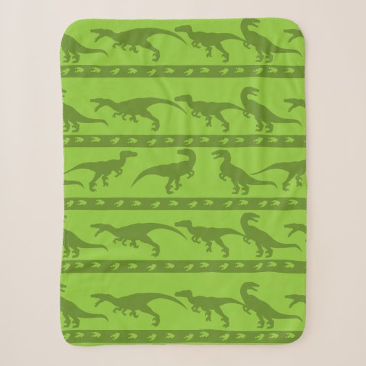 Green Raptor Muster Sherpadecke (Vorderseite)