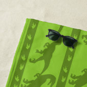 Green Raptor Muster Strandtuch (Beispiel)
